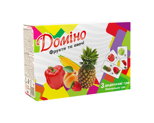 Настольная игра Домино "Фрукты и овощи" 30764 (укр.)