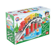 Детский набор конструктора "Железная дорога" 1300TXK 59 деталей