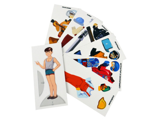 Гра з багаторазовими наклейками "Одевалка Професії" Умняшка 1890-UM