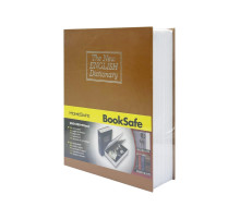 Сейф-книга с ключом для хранения KBS-803(Brown) большая, 26,5х20х6,5 см