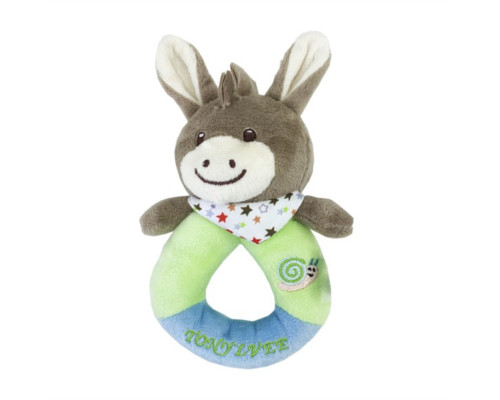 Мягкая игрушка-погремушка "Осел" TM Tony Lvee MGZ-1217-3