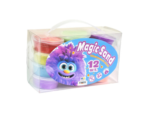 Набір кінетичного піску "Magic sand" 39405, в наборі 12 штук