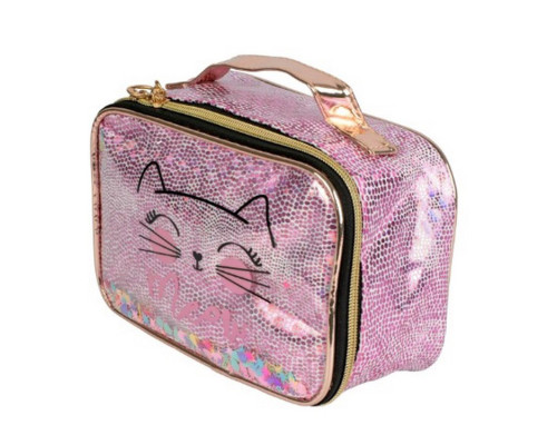 Детская косметичка с принтом "Кошка" T21398, 21x13x12 см