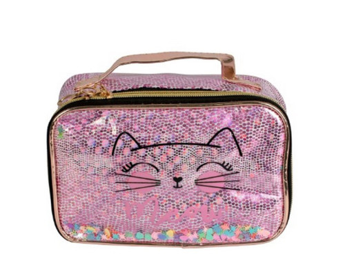 Детская косметичка с принтом "Кошка" T21398, 21x13x12 см