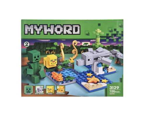 Конструктор детский Майнкрафт Marsh 3129-2 пластик, 106 деталей