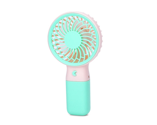 Вентилятор ручной портативный MK 5609(Turquoise) с подставкой, 15,5 см, USB