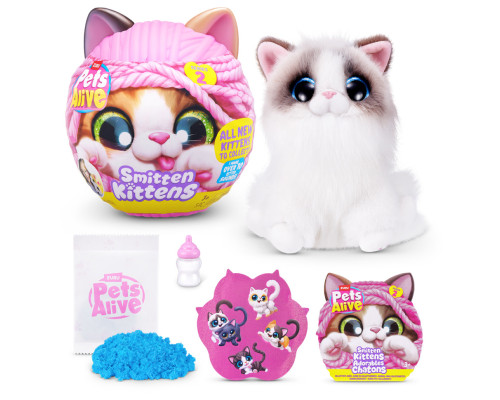 Интерактивный игровой набор-сюрприз Игривые котята Pets & Robo Alive S2 9568, 10 разных звуков