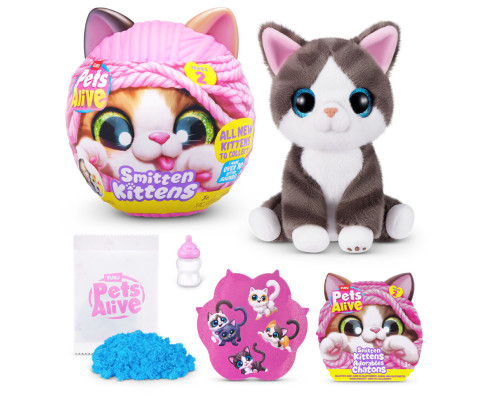 Интерактивный игровой набор-сюрприз Игривые котята Pets & Robo Alive S2 9568, 10 разных звуков