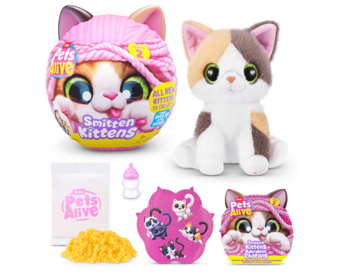 Интерактивный игровой набор-сюрприз Игривые котята Pets & Robo Alive S2 9568, 10 разных звуков