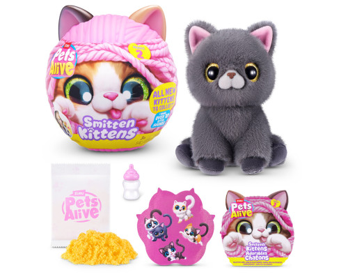 Интерактивный игровой набор-сюрприз Игривые котята Pets & Robo Alive S2 9568, 10 разных звуков