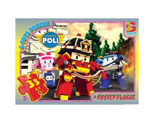 Пазли дитячі "Робокар Полі" RR067441, 35 елементів