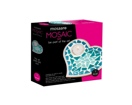 Детский набор для творчества хрустальная мозаика "Подсвечник-Сердце" MA1011