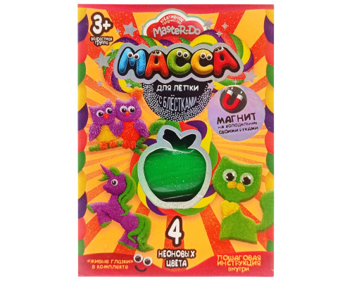 Набір креативної творчості Маса для ліплення "MASTER DO" MMD-02-01, 4 кольори Вид 5