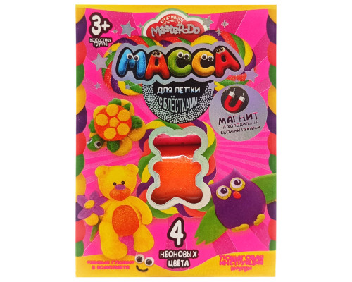 Набір креативної творчості Маса для ліплення "MASTER DO" MMD-02-01, 4 кольори Вид 6