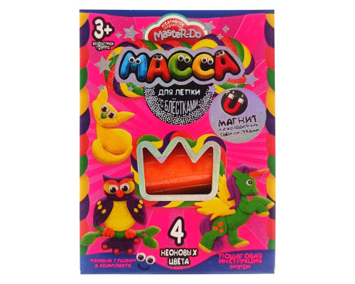 Набір креативної творчості Маса для ліплення "MASTER DO" MMD-02-01, 4 кольори Вид 7