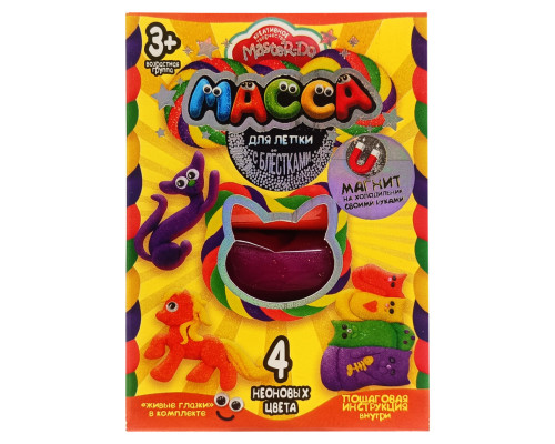 Набір креативної творчості Маса для ліплення "MASTER DO" MMD-02-01, 4 кольори Вид 8