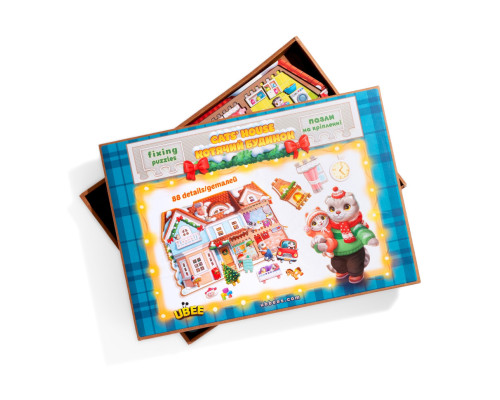 Пазл детский фигурный "Кошкин дом" (ПСД248) PSD248, 88 элементов