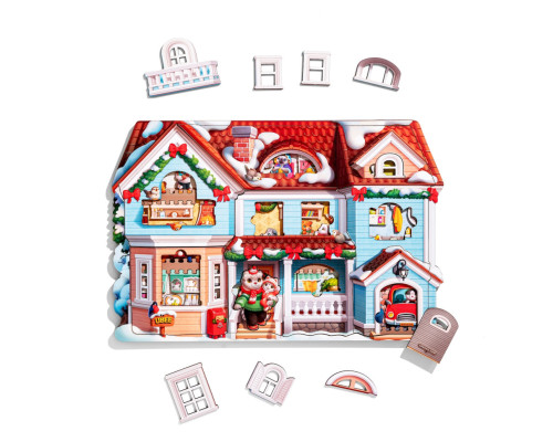 Пазл детский фигурный "Кошкин дом" (ПСД248) PSD248, 88 элементов