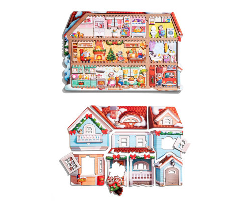 Пазл детский фигурный "Кошкин дом" (ПСД248) PSD248, 88 элементов