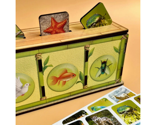 Настольная развивающая игра "Виды животных" Ubumblebees (ПСФ110) PSF110 комодик-сортер