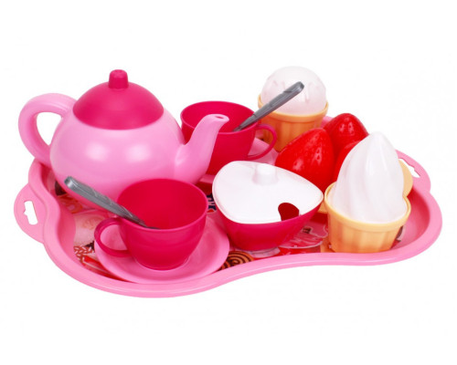 Игровой набор посуды 7273TXK на подносе