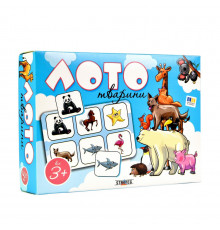 Дитяче лото "Тварини" 30579, 54 фішки, 9 планшеток