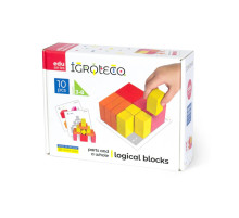 Детские деревянные кубики "Части и целое" Igroteco 900460 20 кубиков