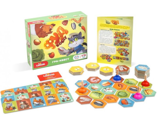 Настольная игра "Фуд-квест" LG2047-61 украинский язык