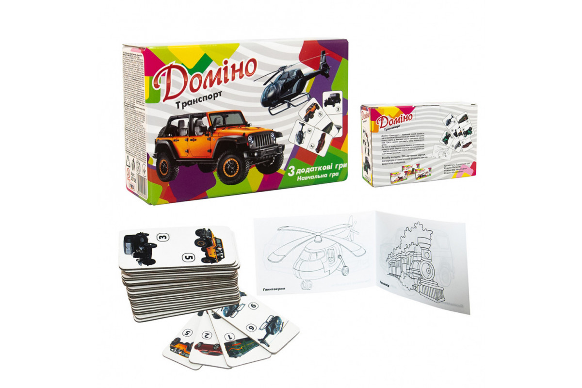 Настольная игра Домино "Транспорт" 30765 (укр.)