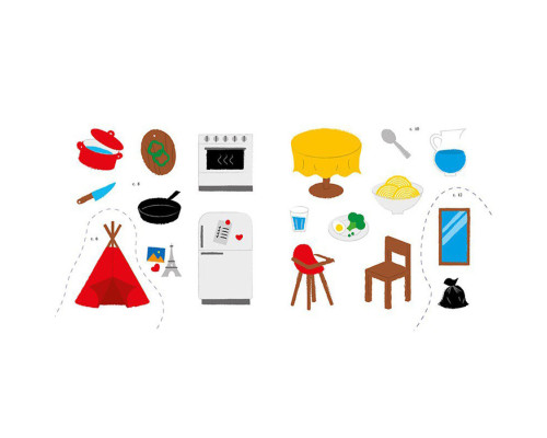 Розвиваюча книжка Мої перші слова Мій дім 1829003 з наліпками