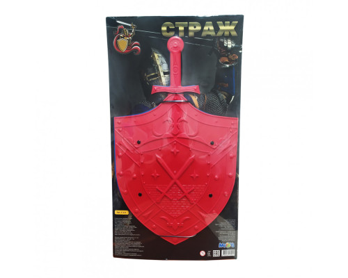 Набір "Страж"  21233 Щит, 1 меч  Red