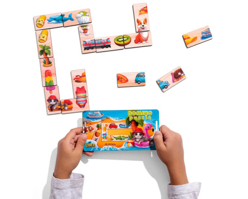 Деревянное домино "Половинки" (ПСД266) PSD266