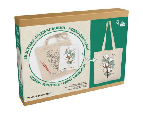 Набір для творчості екосумка-розмальовка "Бавовна" N0003619, 38х42 см