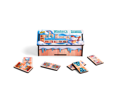 Настольная игра "Новогоднее домино" (ПСД242) PSD242, 28 плашек