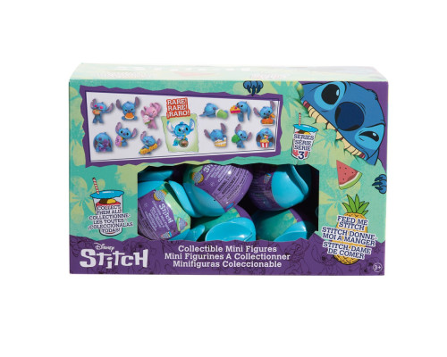 Фигурка-сюрприз в капсуле "Стич со вкусняшками" STITCH 46288 серии "Feed Me" игрушка 4 см