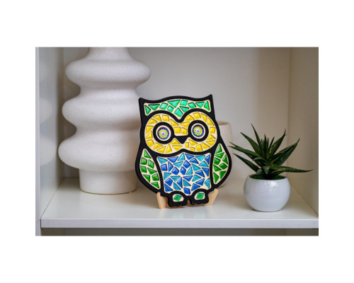 Детский набор для творчества хрустальная мозаика "Сова" MA2004