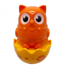 Дитяча неваляшка "Папуга" 657-55(Orange) 7,5 см, брязкальце