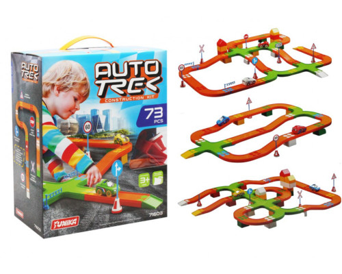 Конструктор детский Автотрек 71603, 73 детали