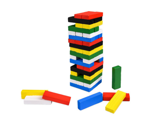 Настільна гра "TOWER MINI" 31064, 54 бруска, кубик