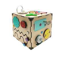 Розвиваюча іграшка Бізікуб Temple Group TG200172 23х23х23 см Бежевий