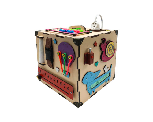 Розвиваюча іграшка Бізікуб Temple Group TG200172 23х23х23 см Бежевий