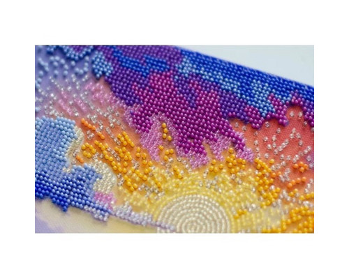 Набір для вишивання бісером "Вечоріє над лугом" AB-938 на натуральному холсті