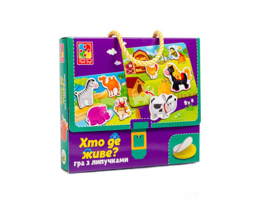 Настольная игра для детей "Кто где живет?" VT1302-26