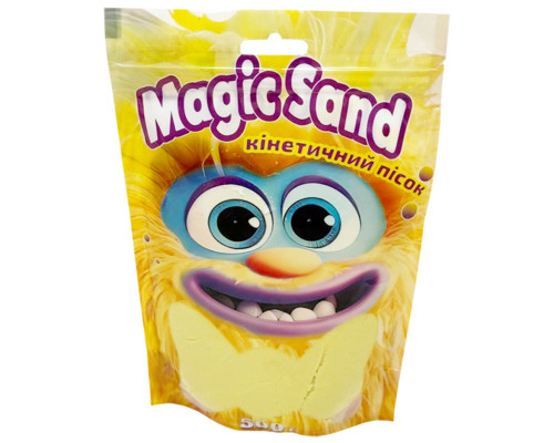 Креативна творчість "Кінетичний пісок Magic sand" 39403-5 жовтий 500 грам