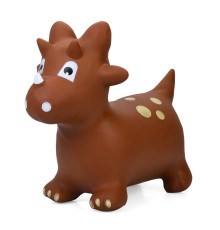 Детская игрушка-прыгун "Динозавр" MS 4846(Brown) резина, до 20 кг