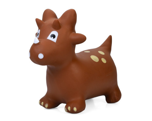 Детская игрушка-прыгун "Динозавр" MS 4846(Brown) резина, до 20 кг