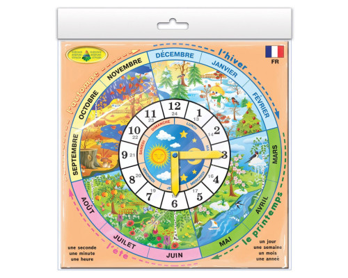 Детская развивающая игра "Часики" France 82838 на французком языке
