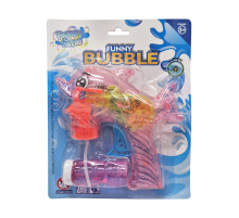 Пістолет з мильними бульбашками Дельфінчик 2568(Pink) механічний, на блістері