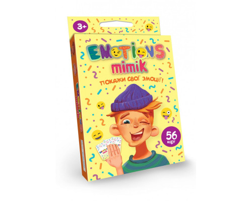 Карткова гра "Emotions Mimik" EM-01-01U укр. мовою
