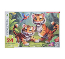 Детский пазл "Тигрята" 88458 картон, 24 элемента
